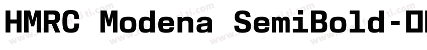 HMRC Modena SemiBold字体转换